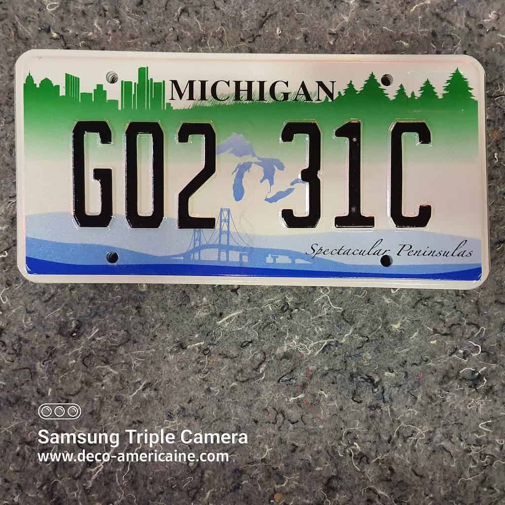 Authentique plaque d'immatriculation - Michigan - Déco américaine